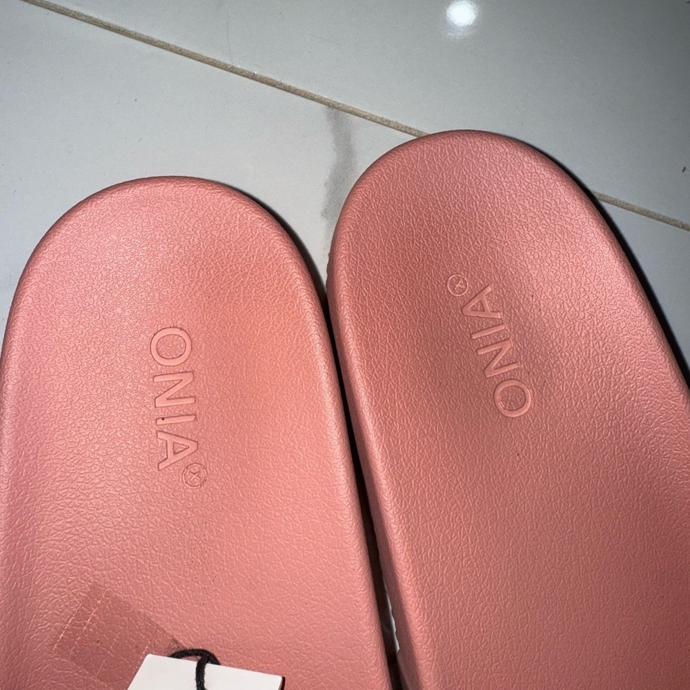 ONIA Women's Pink Slide Sandals Size 10 - Picture 4 of 5